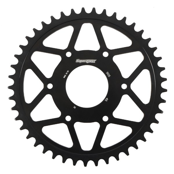 Supersprox Edge Steel Sprocket Black for Husqvarna Svartpilen 401 18 RFA-905-45-BLK